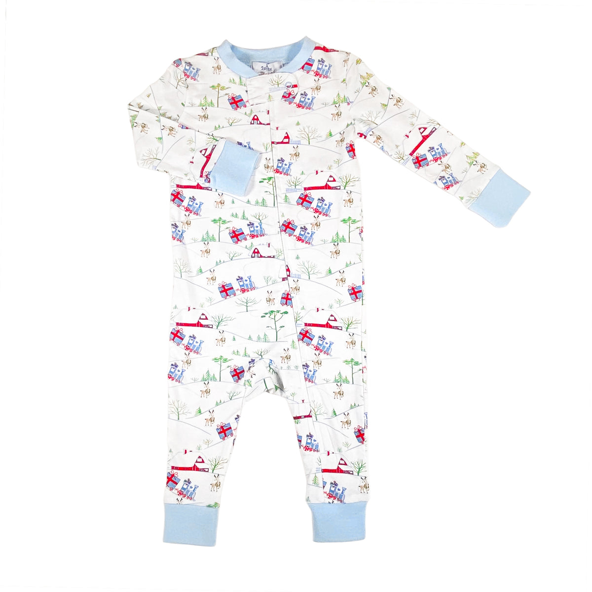 Christmas Train PJ Playsuit