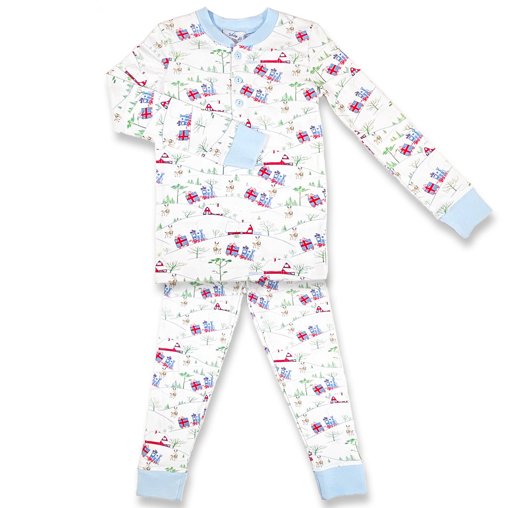 Christmas Train Boys PJs