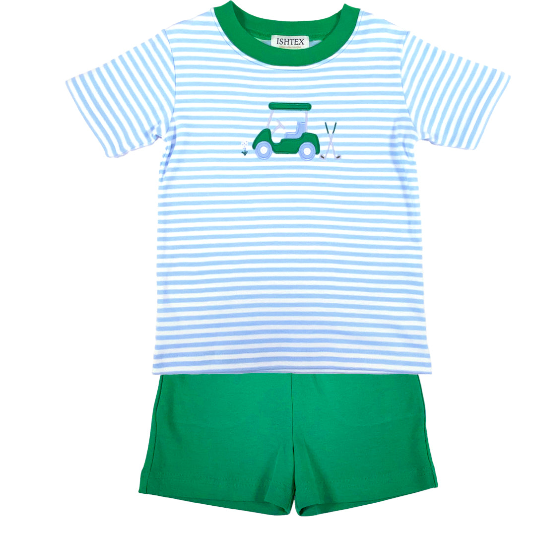 Golf Cart Boys Short Sets
