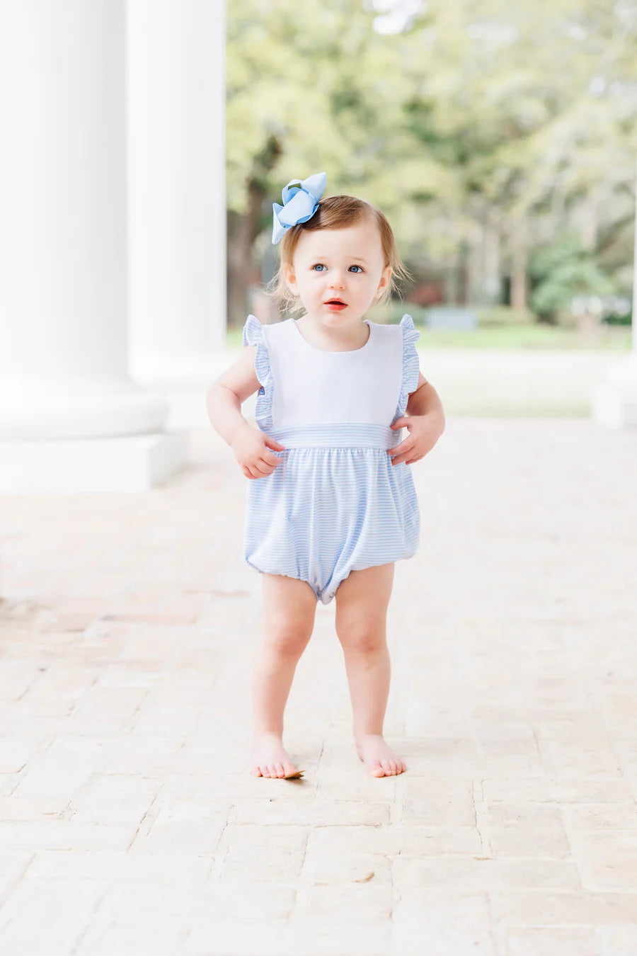 Sophia Bubble - Light Blue Stripes