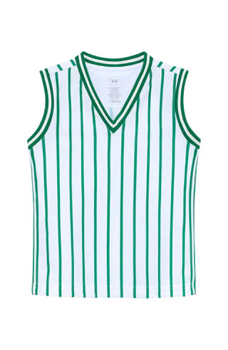 Kelly Green Stripe Power Play Tank