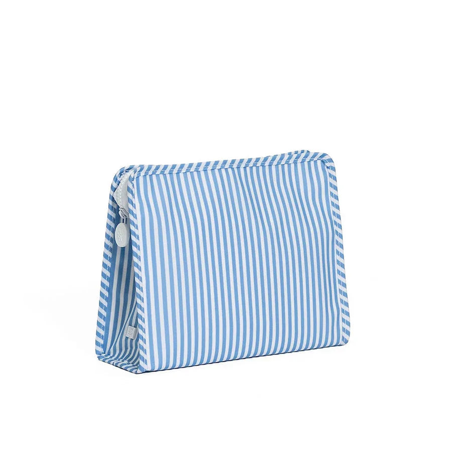 TRVL Roadie Medium Zip Pouch - Pimlico Stripe Chambray