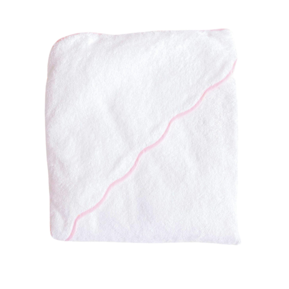 Hooded Towel, Pink Pinstripe