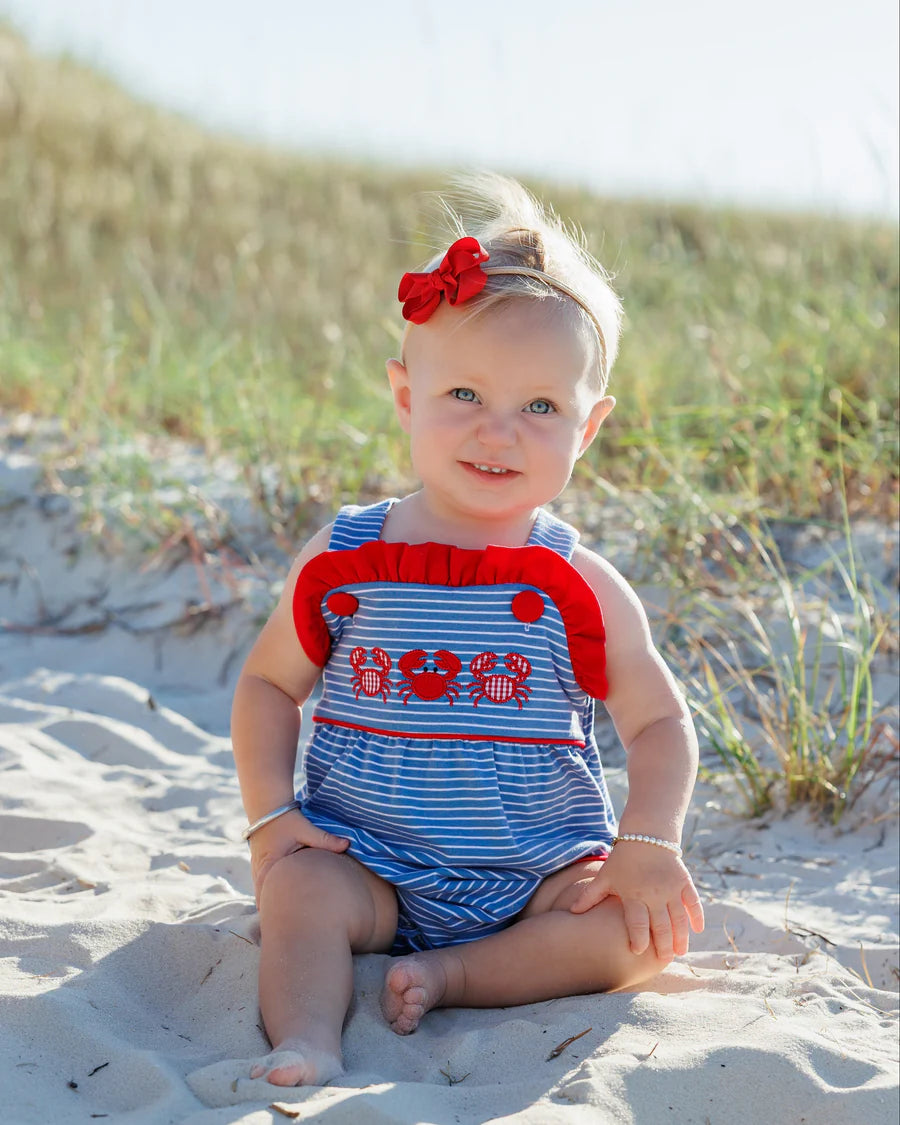 Coastal Crabs Ruffle Sunsuit