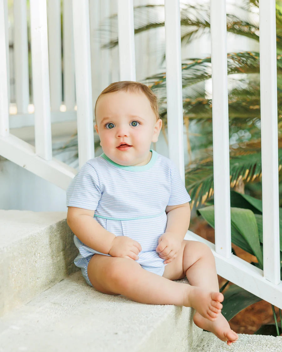 Lucas Bubble - Light Blue Stripe and Mint