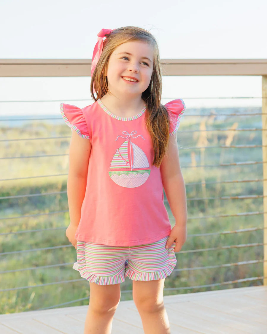 Sail Away Flutter Short Set