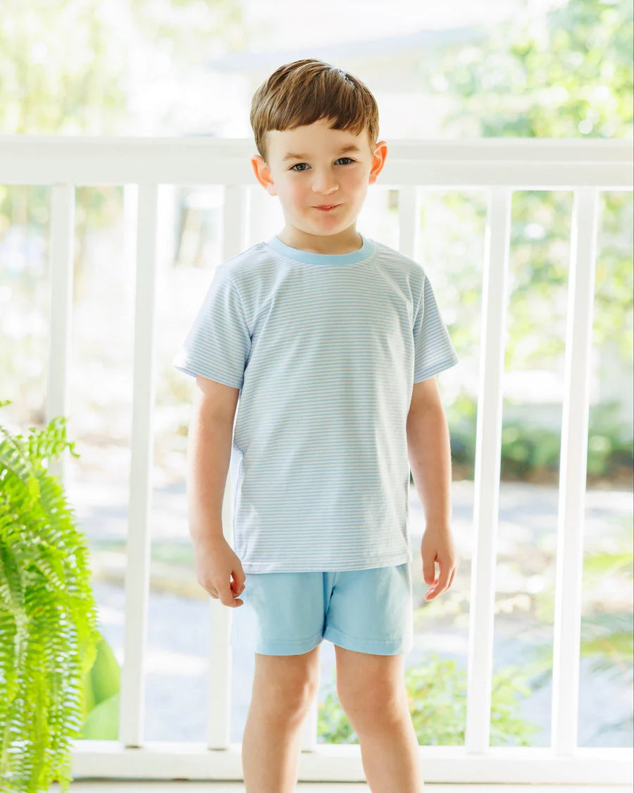 Graham Short Set - Light Blue Stripe
