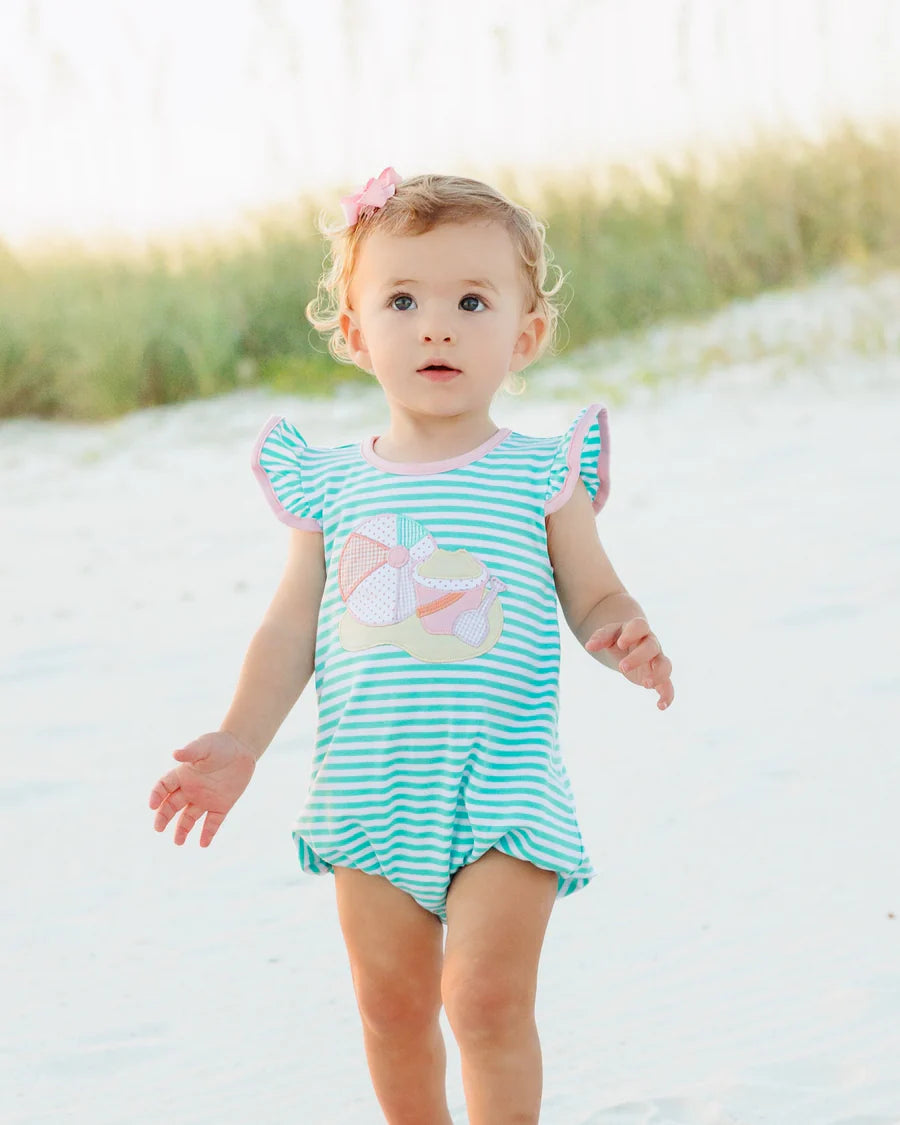 Beach Days Girl Flutter Bubble