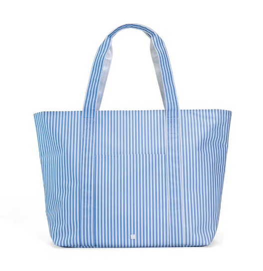 TRVL Jumbo Tote  - Pimlico Stripe Chambray