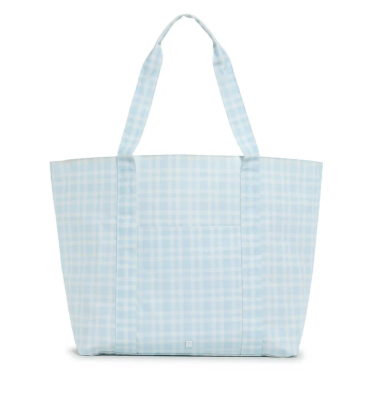 TRVL Jumbo Tote  - Pimlico Plaid Blue
