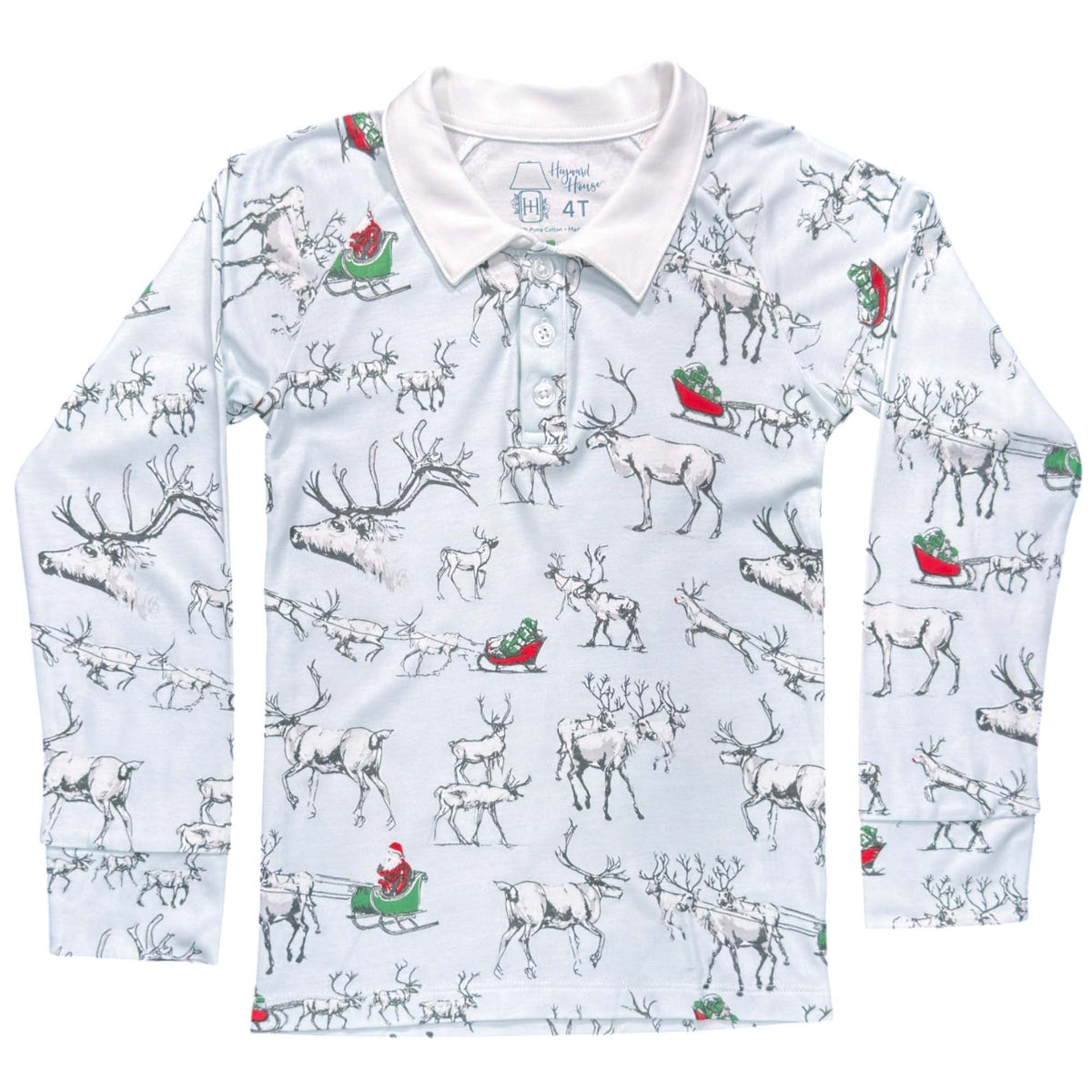 Long Sleeve Polo - Reindeer in Training