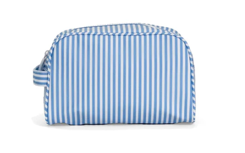 TRVL Stowaway Toiletry Bag - Pimlico Stripe Chambray