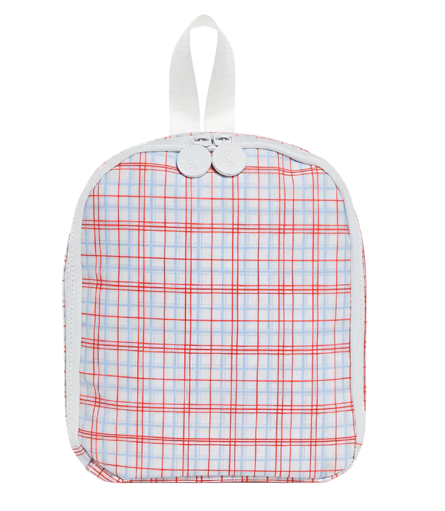 TRVL Bring It Lunch Bag- Classic Plaid Red