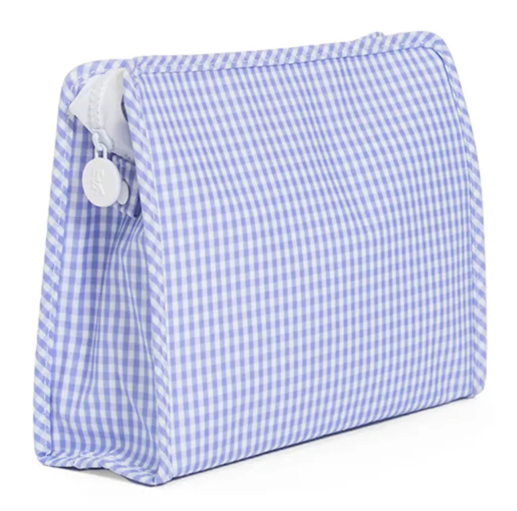 TRVL Roadie Medium Zip Pouch - Gingham Lilac