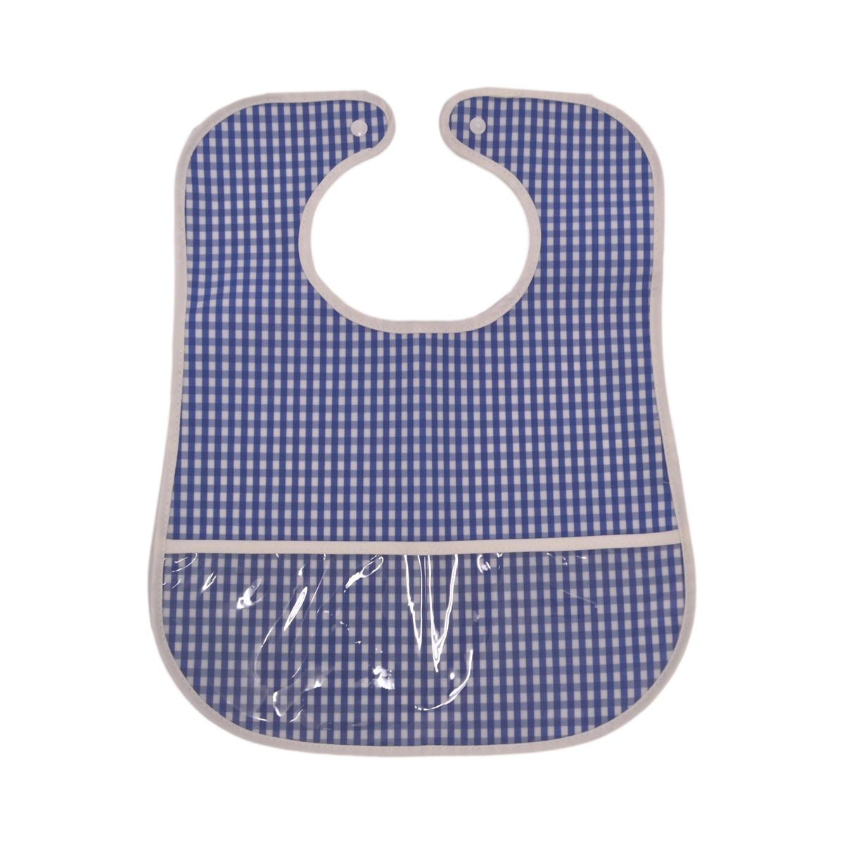Clean Up Bib - Gingham Royal