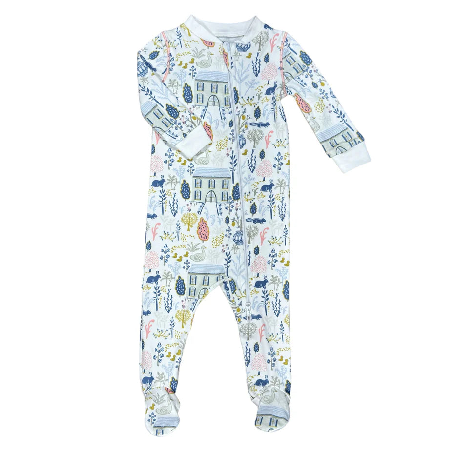 English Countryside Footed Pajama