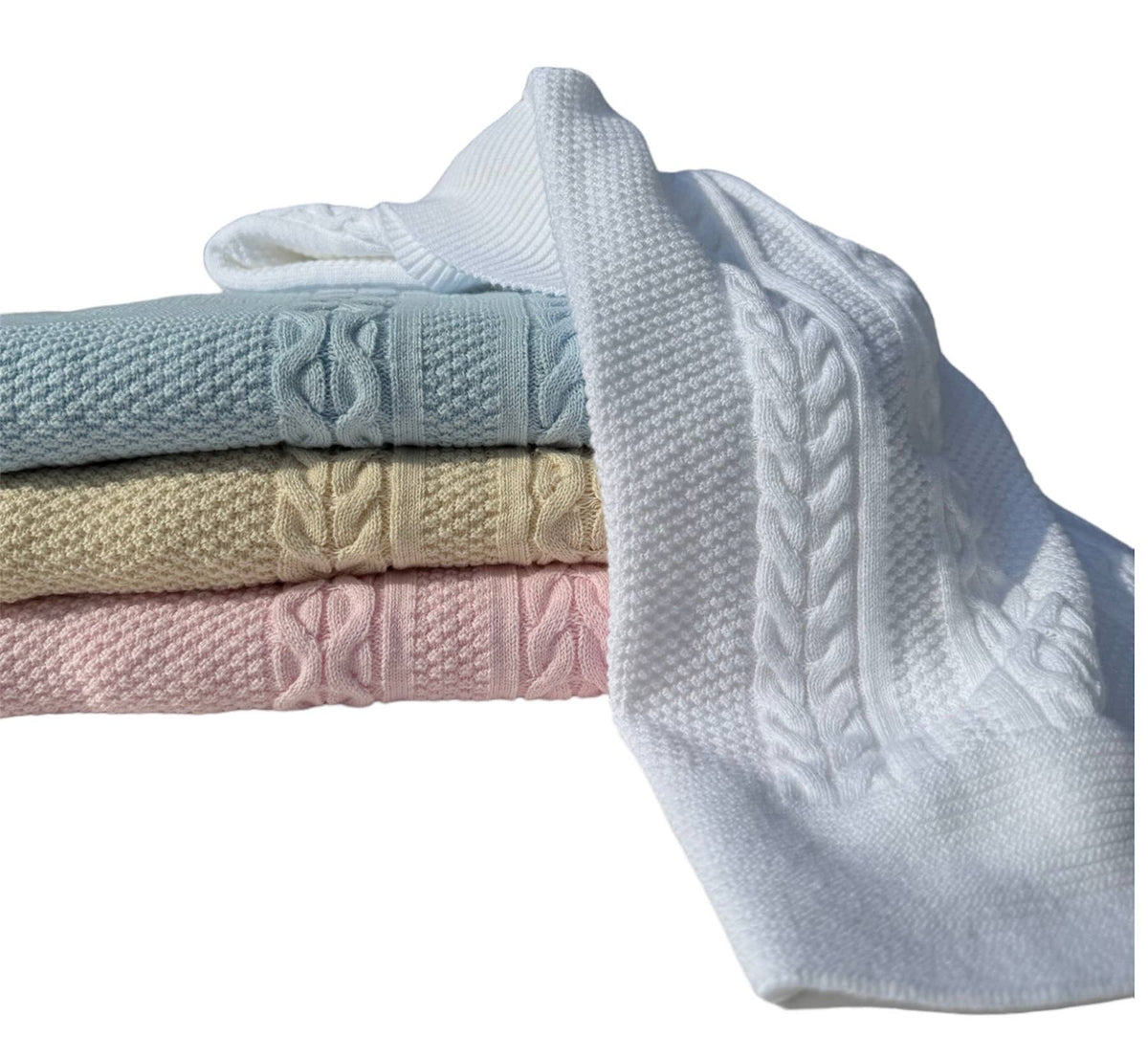1358 - Classic Aran Knit Blanket
