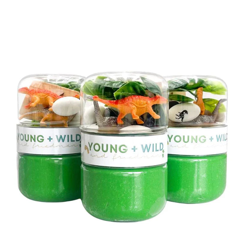 Dinosaur Grab & Go Sensory Dough Jar