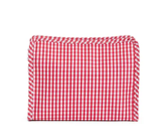 Roadie Medium Zip Pouch - Gingham Red