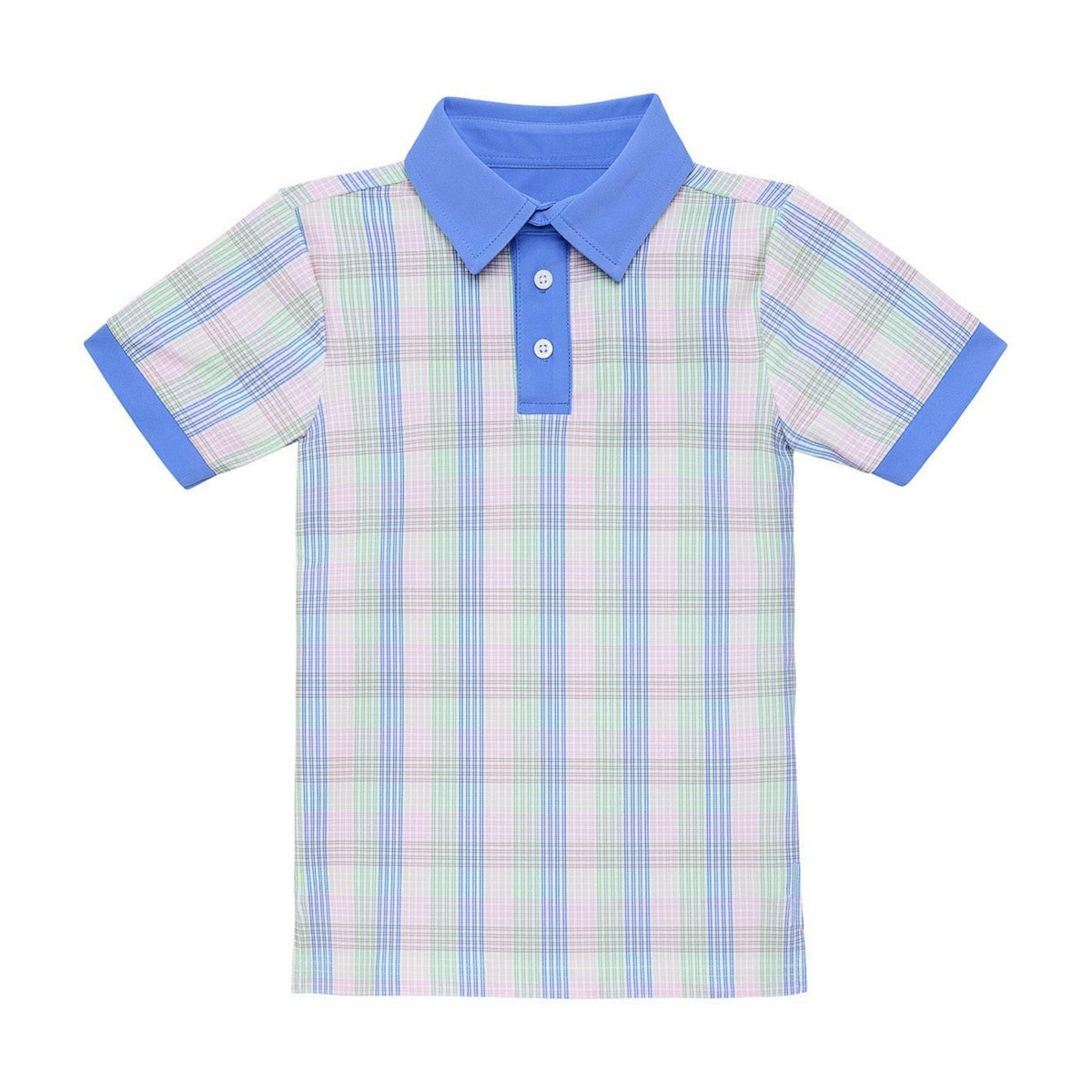 Spring Gingham Polo Shirt