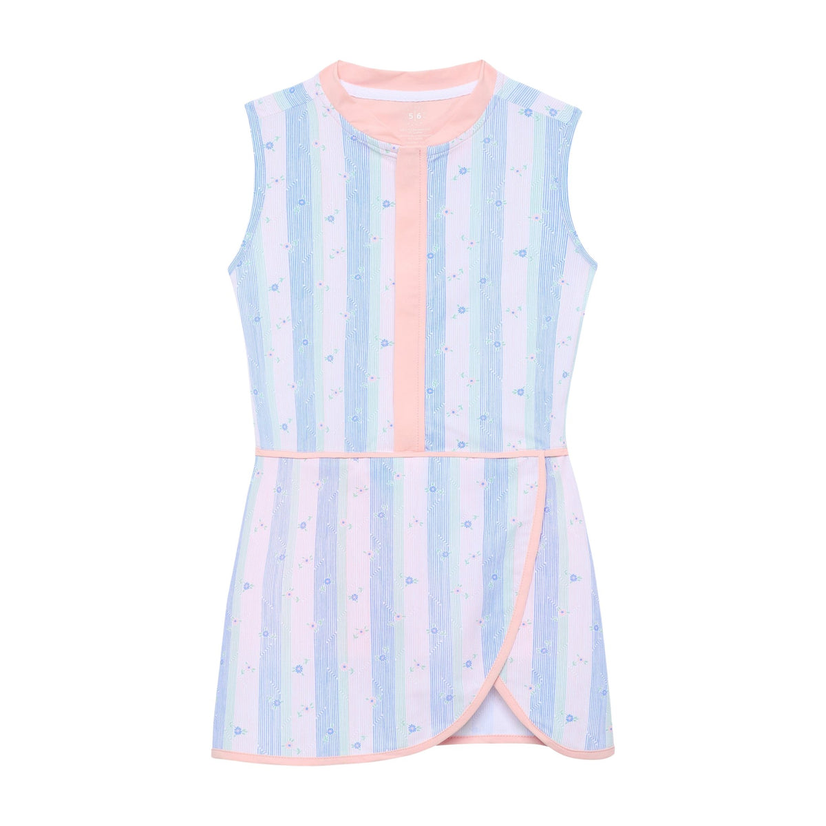 Striped In Bloom Tennis Dress