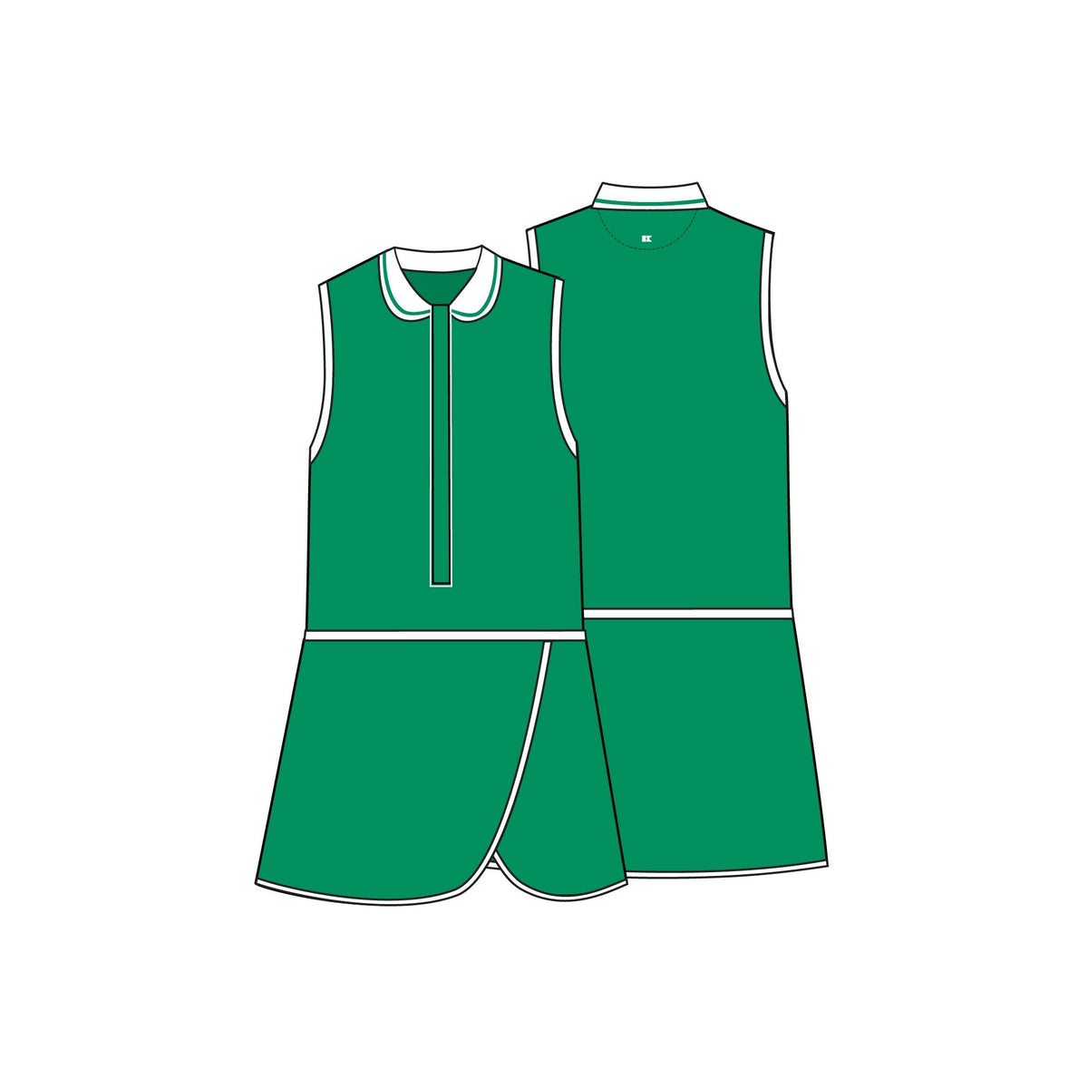 Kelly Green Tennis Dress